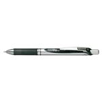 ぺんてる ゲルインキボールペン ノック式エナージェル 0.4mm（シルバー軸 黒）