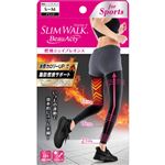 ピップ スリムウォーク ビューアクティ 燃焼シェイプレギンス S～M 1足