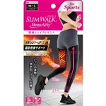 ピップ スリムウォーク ビューアクティ 燃焼シェイプレギンス M～L 1足