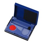 マックス 朱肉＋印鑑ケース エスパクトライト（ブルー）