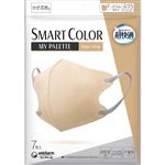ユニ・チャーム 超快適マスク SMART COLOR MyPalette ふつう ベージュ×グレー 7枚入