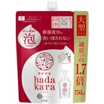 【泡タイプ】ライオン hadakara（ハダカラ）ボディソープ 泡で出てくるタイプ フローラルブーケの香り つめかえ用 大型サイズ 750ml