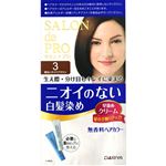 ダリヤ サロンドプロ 無香料ヘアカラー 早染めクリーム 3 明るいライトブラウン 1個