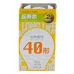 旭光電機 白熱電球 E26口金 40W形 ホワイト
