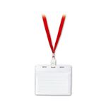 ソニック IDカード用 吊下げ名札 赤 NF‐451‐R