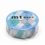 カモ井加工紙 mt 1P 三角とダイヤ・ブルー