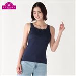 （レディース）ピースフィット COOL ムナモトレースツキ タンクトップ（Aコイアオ）サイズ XL