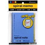 マルマン A6 スパイラルノート 6mm横罫 3冊入