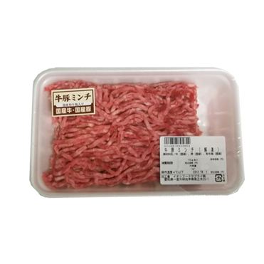 おうちでイオン イオンネットスーパー 牛豚ミンチ 解凍 国産牛 国産豚 300g 100g当り198円 本体