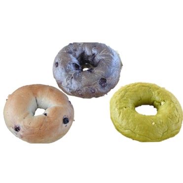 4月のおすすめ】3種ベーグルセット（ブルーベルー・宇治抹茶・ココア