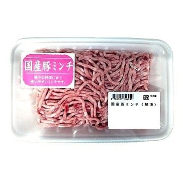 国産豚ミンチ（解凍）280g（100gあたり138円（本体