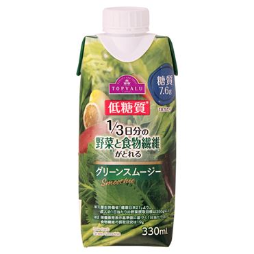 おうちでイオン イオンネットスーパー トップバリュ 1 3日分の野菜と食物繊維がとれる 低糖質グリーンスムージー 330ml