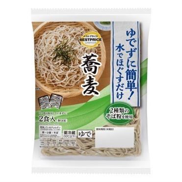 ベストプライス　ゆでずに簡単！水でほぐすだけ　蕎麦