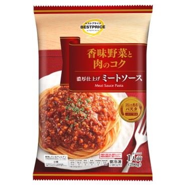 ベストプライス 香味野菜と肉のコク 濃厚仕上げミートソース 1人前
