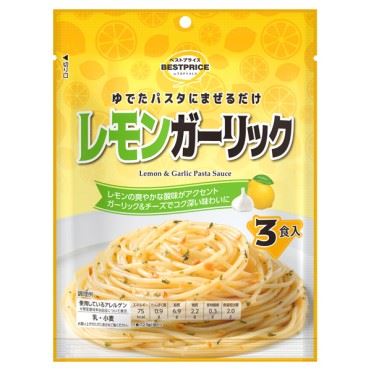 トップバリュ ゆでたパスタにまぜるだけ レモンガーリック 3食