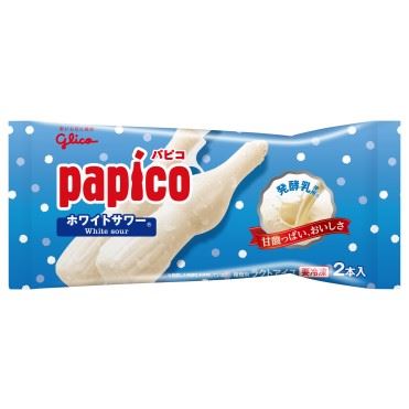 おうちでイオン イオンネットスーパー 江崎グリコ パピコ ホワイトサワー 濃い味 80ml 2本