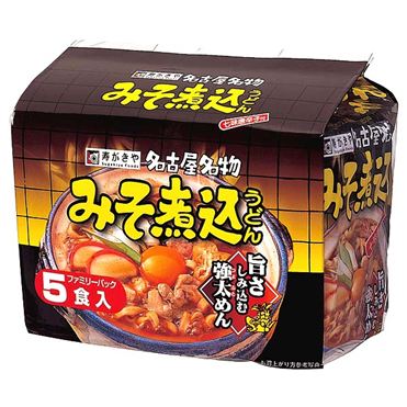 おうちでイオン イオンネットスーパー 寿がきや みそ煮込うどん 91g 5食