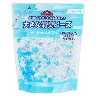 おうちでイオン イオンネットスーパー トップバリュ トップバリュ 大きな消臭ビーズ 微香タイプ せっけんの香り 詰替 300g