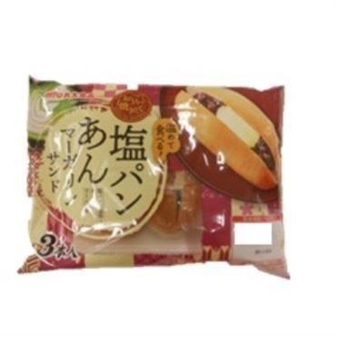 おうちでイオン イオンネットスーパー 丸大食品 おうちで焼きたて塩パンあんマーガリンサンド 3本入