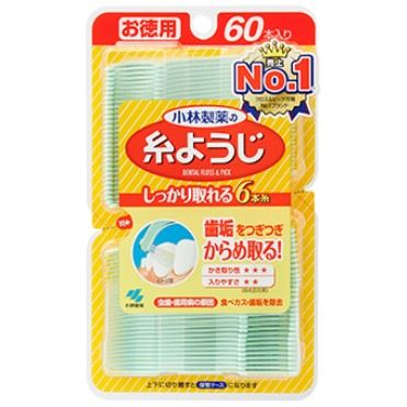 おうちでイオン イオンネットスーパー 小林製薬 糸ようじ 60本 1個 おうちでイオン イオンネットスーパー 小林製薬 糸ようじ 60本 1個