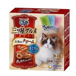 【ペット用】ユニ・チャーム 三ツ星グル お魚味クリーム まぐろ味 3種のアソート 180g