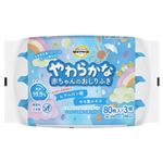 トップバリュ ベストプライス やわらかな赤ちゃんのおしりふき 無香料 80枚入X3個