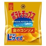 ★7／4（金）配送分★湖池屋 ポテトチップス金のコンソメLサイズ 122g