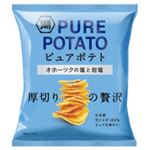 【6／17・18配送分】湖池屋 ピュアポテト オホーツクの塩と岩塩 55g