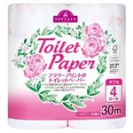 トップバリュ フラワープリントのトイレットペーパー ダブル 30m×4ロール