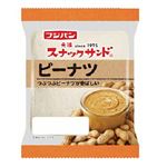 【7／1～2配送分】フジパン スナックサンド ピーナツ 2個入