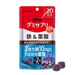 ユーハ味覚糖 グミサプリ 鉄＆葉酸 20日分 40粒