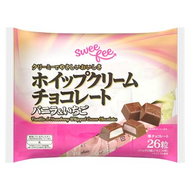 チョコ Sweefee ホイップクリームチョコレート バニラ&いちご 26粒入 | イオン