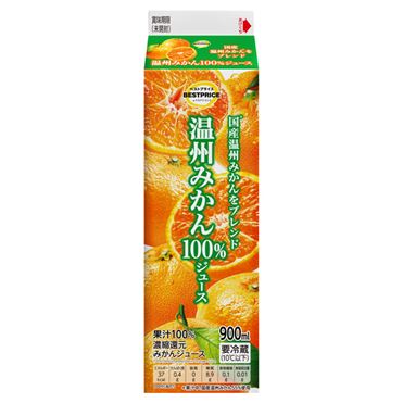 トップバリュベストプライス 温州みかん100%ジュース 900ml | イオン