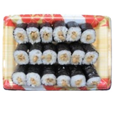 大トロ納豆巻き！！！ 12：00～18：00の配送限定】トップバリュ 納豆細巻き（北海道産大豆