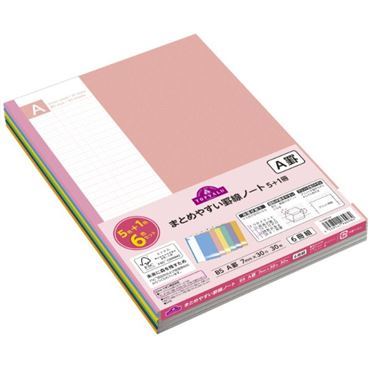 おうちでイオン イオンネットスーパー トップバリュ まとめやすい罫線ノートa罫 B5 5 1冊
