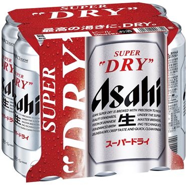 新・辛口<生>ビール]アサヒ スーパードライ 缶:ビール 500ml×6本