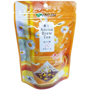 伊藤園 香るAroma Brew Tea ほうじ茶×カモミール ティーバッグ 1.8g×5