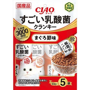 いなばペットフード CIAO ドライ すごい乳酸菌クランキー まぐろ節味