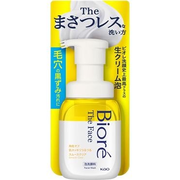 花王 ビオレ ザフェイス 泡洗顔料 スムースクリア 本体 200ml | イオン