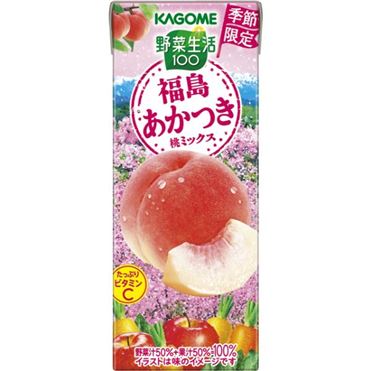 カゴメ 野菜生活100 福島あかつき桃ミックス 195ml | イオン九州の