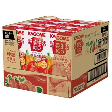 ケース販売】カゴメ 野菜生活100アップルサラダ 200ml×12本 | イオン