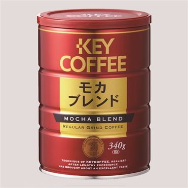 おうちでイオン イオンネットスーパー キーコーヒー ブレンド缶 モカ 粉 340g