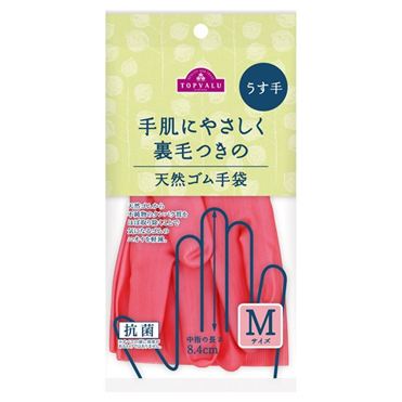 おうちでイオン イオンネットスーパー トップバリュ 天然ゴム手袋 うす手 ピンク M 1双 おうちでイオン イオンネットスーパー トップバリュ 天然ゴム手袋 うす手 ピンク M 1双