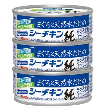 おうちでイオン イオンネットスーパー はごろも まぐろと天然水だけのシーチキン純 70g 3缶パック
