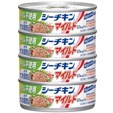 144缶 HagoromoシーチキンNewマイルド はごろも オイル不使用シーチキンNEWマイルド 70g×4缶入 | イオン九州
