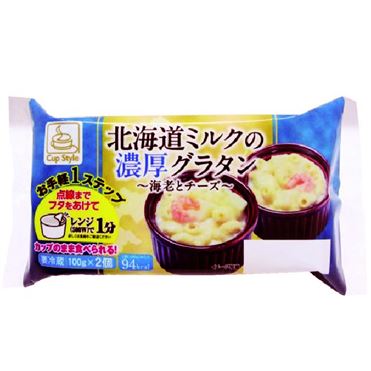 ふじや食品 CupStyle 北海道ミルクの濃厚グラタン 海老とチーズ 100g×2
