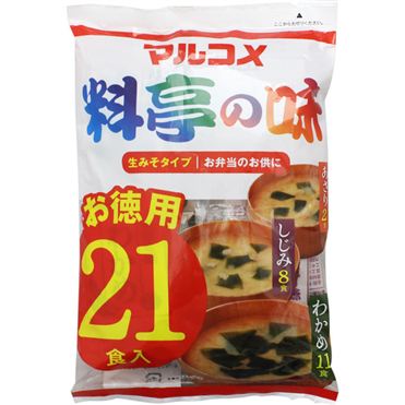 Amazon | マルコメ 生みそ汁 料亭の味お徳用 21食入 388g