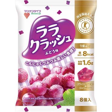 マンナンライフ 蒟蒻畑 ララクラッシュ ぶどう味 24g×8個入 | イオン