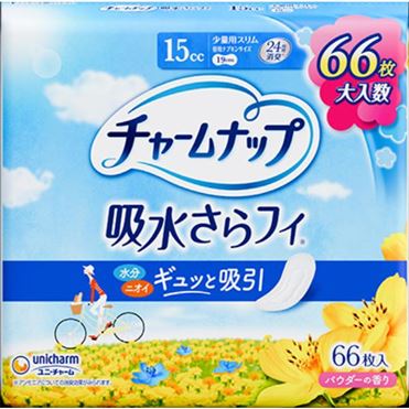 ユニ・チャーム チャームナップ 吸水さらフィ 15cc 少量用スリム 大入