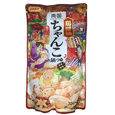 ちゃんこなべ出品 日本食研 両国鶏醤油ちゃんこ鍋つゆ ストレートタイプ 750g（3～4人前